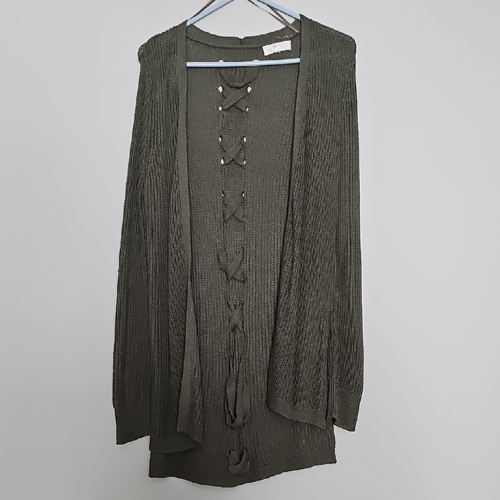 Elegant Dark Green Women's Cardigan